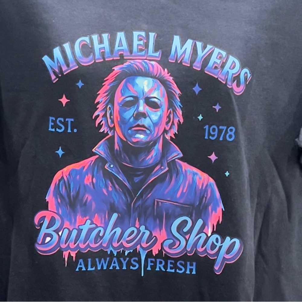 Custom black light activated Michael Myers Tee-Shirt